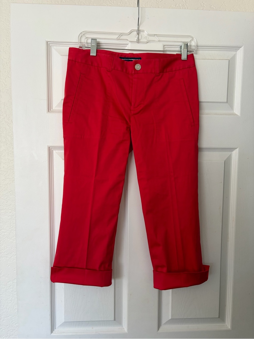 RALPH LAUREN GOLF Women’s Red Cropped Pants